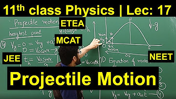 Projectile Motion | Lecture 17 | class 11 Physics FSc ETEA MCAT JEE NEET IIT Bank of MCQ Talha Nisar