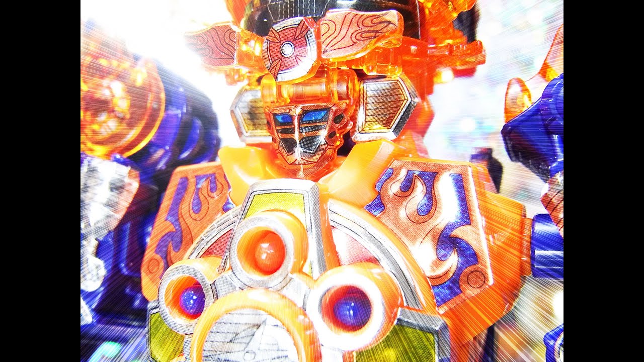 【コマ撮り】ミニプラ　ゲキアツダイオー Shuriken sentai ninninger