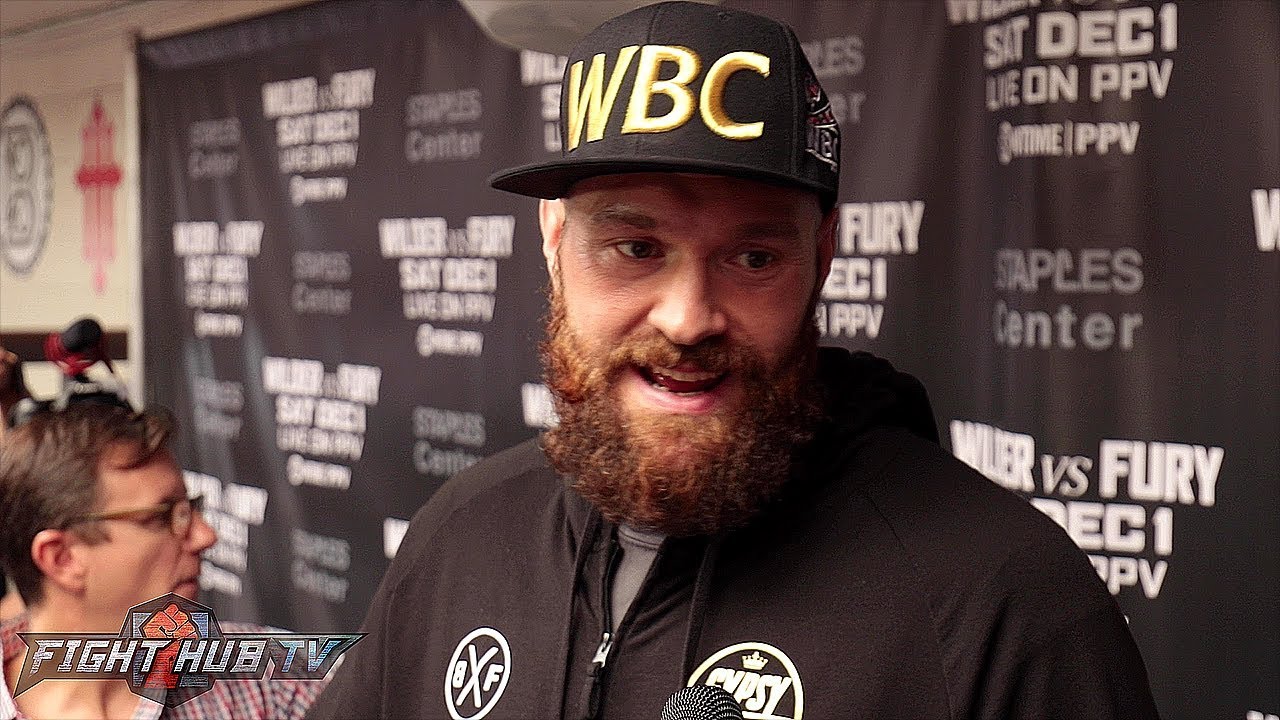 boxing news pacquiao WILDER VS FURY - TYSON FURY'S FULL MEDIA WORKOUT SCRUM