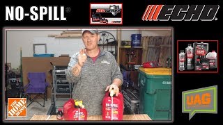 ECHO Mixing Red Armor Oil , No Spill Fuel Cans - Tips