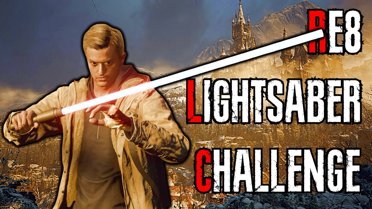 Can You Beat RE Village With ONLY a Lightsaber? (Harder Than You Think..)