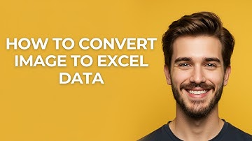 How To Convert Image To Excel Data - GUIDE!