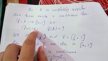Set topology| Separation Axioms| T3 space| Completely regular space