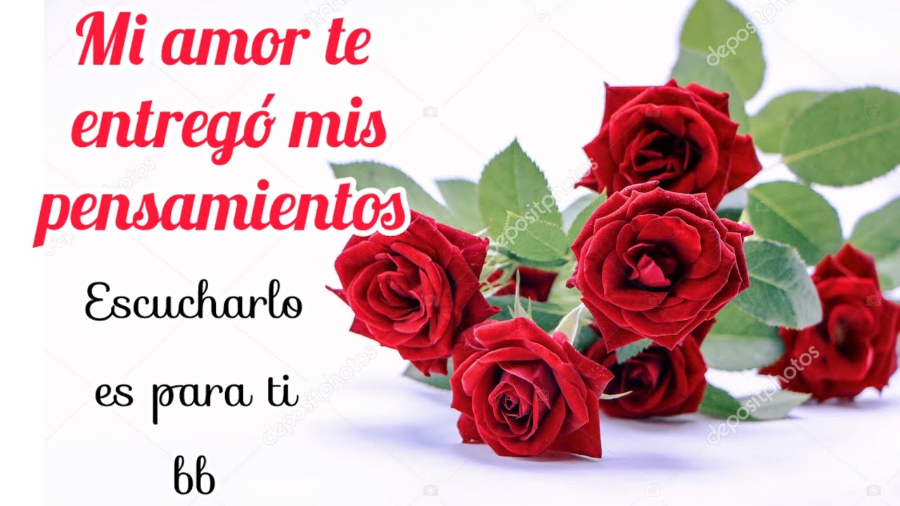 Amor mis pensamientos son todo tuyo amor💍💝💋 …. Véalo mensajes de amor 💖