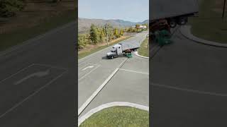 💥 200 KM/H Supercar Crash Into Truck! 😱#shorts #beamng