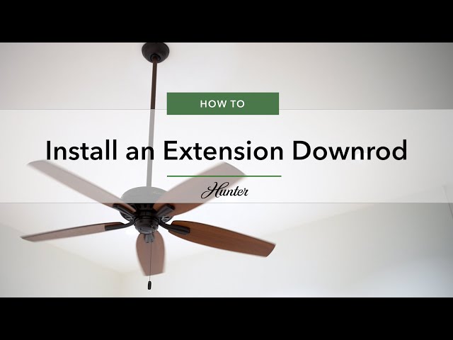 How To Replace A Ceiling Fan With Long Downrod | Shelly Lighting