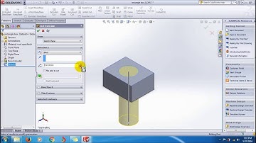 Learn SolidWorks Extrude Cut Tutorial |SolidWorks Video Tutorials for Beginners