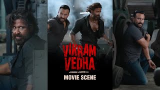 Dekhiye Vikram Aur Vedha Dono Ek Team Me Solid Action Vikram Vedha Movie Scene