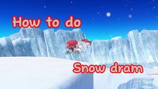How to do snow dram in Super Mario Odyssey!