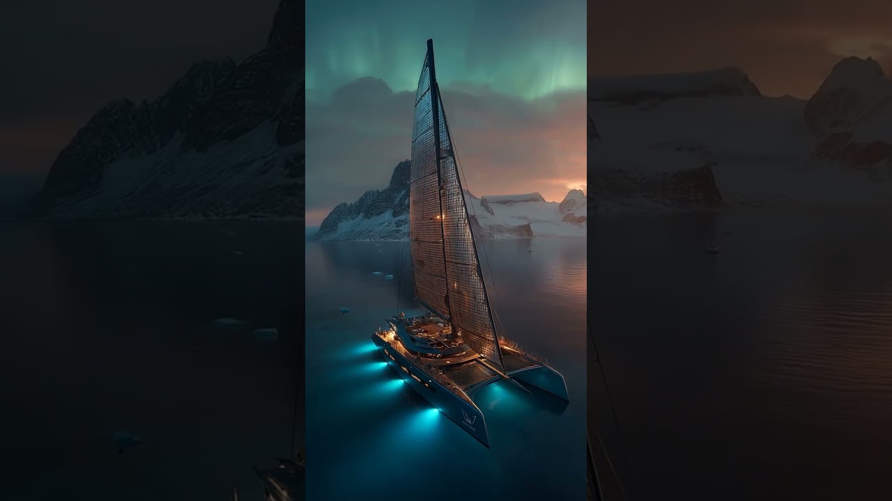 an ice-reinforced trimaran with autonomous helm