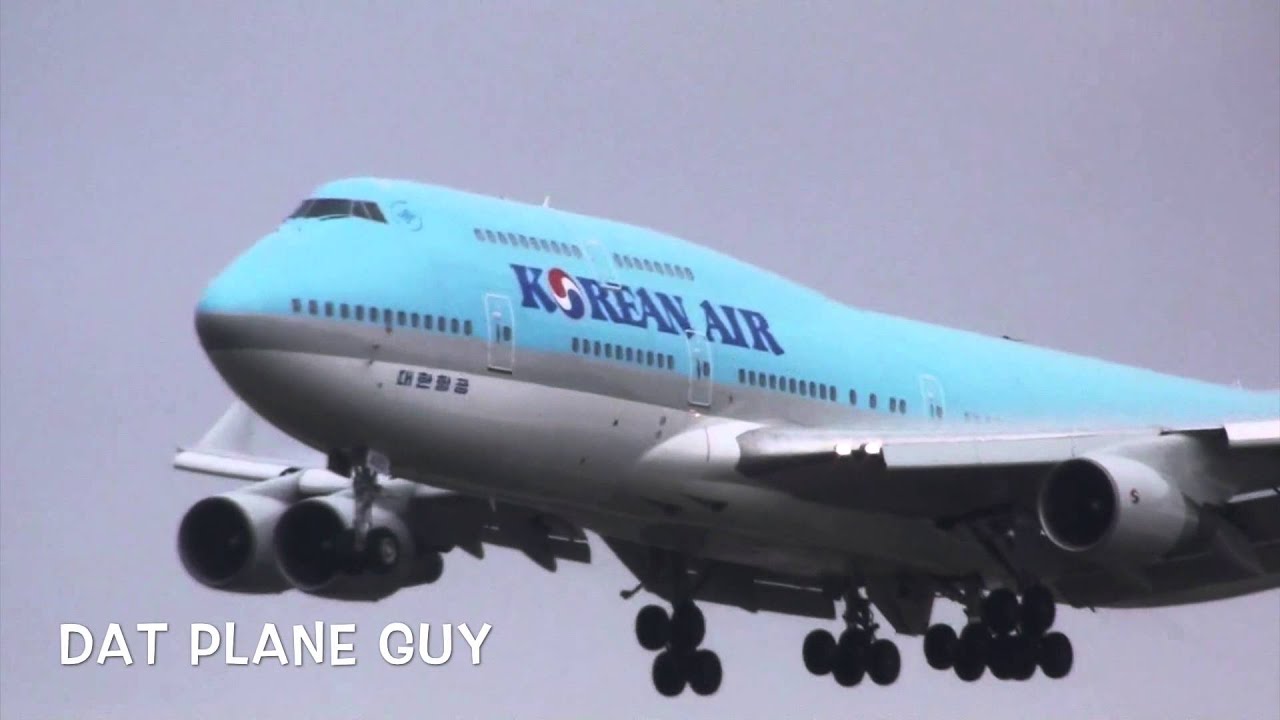 Korean Air 747-4B5 [HL7495] Landing at Sydney Airport