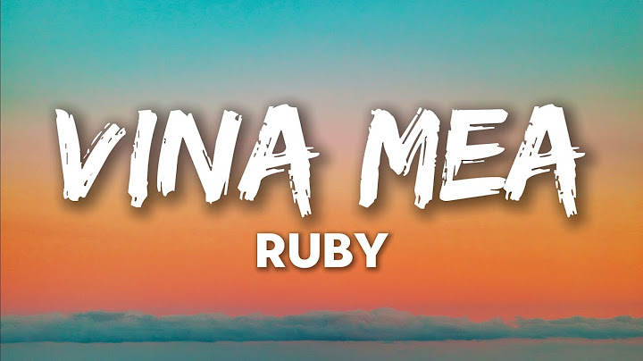 RUBY - Vina Mea // VERSURI