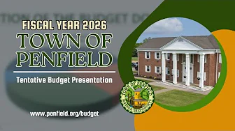 2026 Fiscal Year Tentative Budget Presentation: Services, Goals & Planning | Town of Penfield