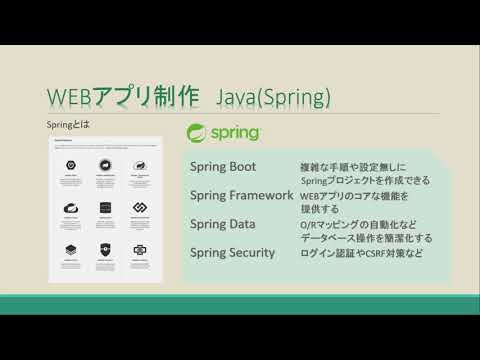 Java(Spring)によるWEBアプリ制作体験 入門編1 オープニング