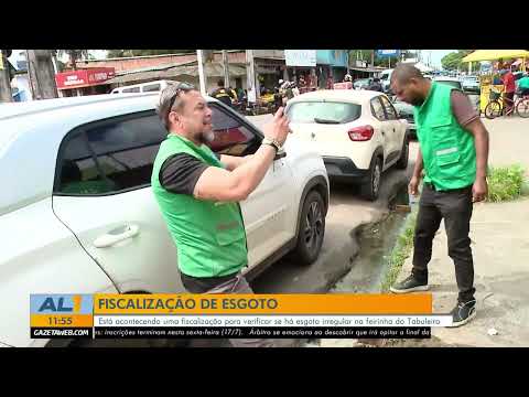 Fiscalização apura descarte irregular de esgoto em comércios do Tabuleiro 17/7/2026
