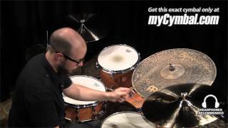 Meinl Byzance Brilliant Cymbal Set Played by Gabriel Harris (B17TC-B/B19MTC-B-1060413S)