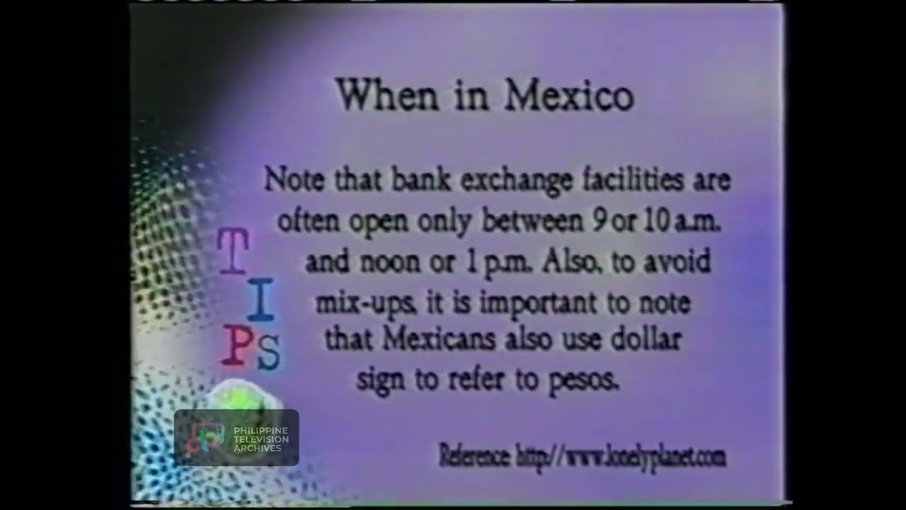 ABS-CBN TFC: Tips for the International Pinoys "Mexico" plug [1999]