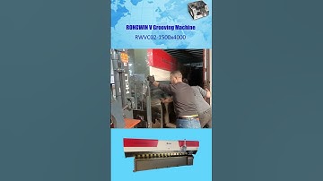 RONGWIN Shows You Our Metal Sheet slotting CNC Hydraulic V Grooving Machine Program and Operate