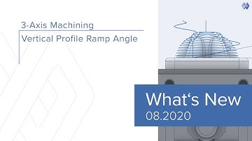 Triangle Mesh based Machining - Vertical Profile Ramp Angle