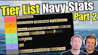 Tier Listing (and explaining) Navy Stats | Part 2/3 | HOI4 Vodcast