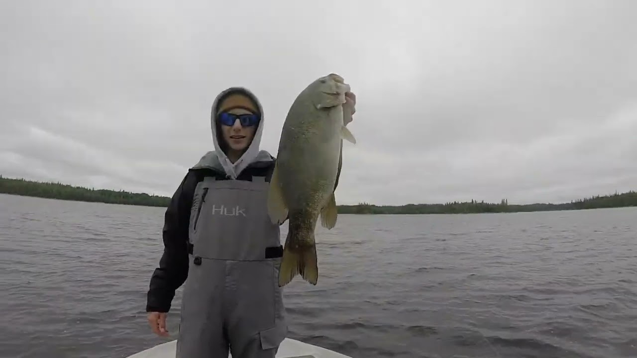 Dilan Trester Lac Seul Bass Fishing