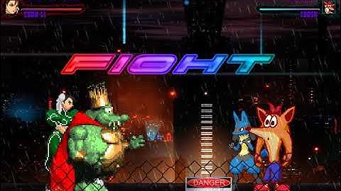MUGEN Request: King K.Rool & Chun-Li Vs Lucario & Crash Bandicoot