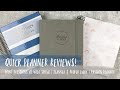 QUICK PLANNER REVIEWS + 2 GIVEAWAYS! | ft. print pressions, planned & proper, and passion planner