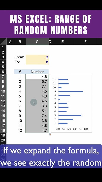 EXCEL random number generator - YouTube