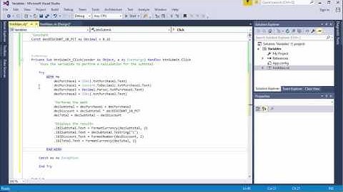 Visual Basic - Try Statement