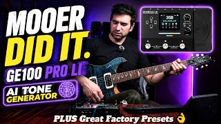 Did Mooer Just Make Their Best Multi-Effects Ever? | GE100 Pro Li   AI Tone Generator