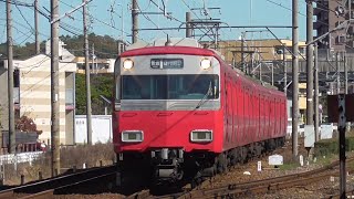 名鉄6511F 5380Fﾚ普通中部国際空港 犬山検査場付近通過