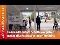 Casillas del oriente de Saltillo registran menor afluencia tras votación matutina