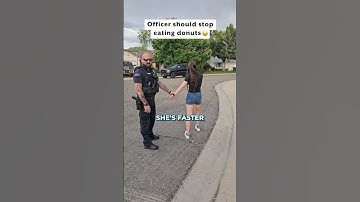 Officer got humbled by his daughter 😂 #shorts