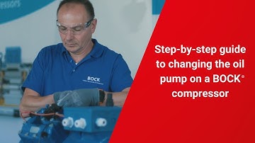 How to change the oil pump on a BOCK® compressor