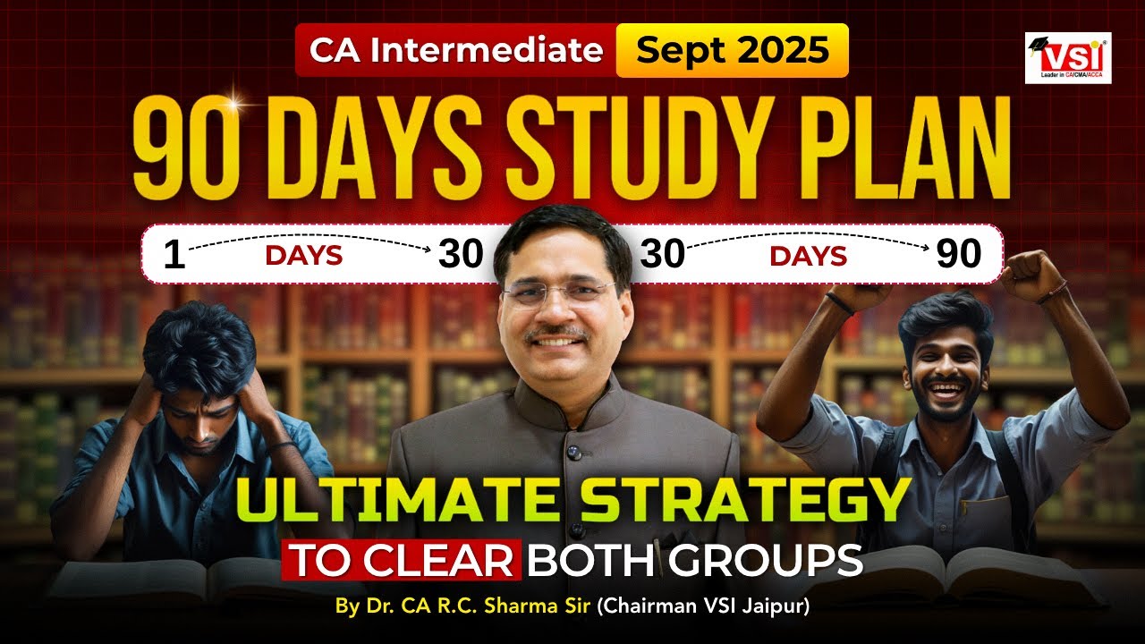 CA Inter 90-Day Smart Study Plan for Sept 2025! 📚 | Your Ultimate ...