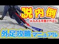 【内倒が直らない人へ】外足の内旋で滑りはここまで変わる|練習に最適1人称視点で完全解説