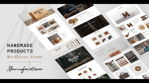 Handmade Crafts, Artisan, Artist WordPress Theme ll Envato/Web Themes & Templates