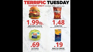 Hy-Vee Terrific Tuesday Ground Chuck, Lettuce, Doritos & Hy Vee Macaroni & Cheese 09-20-2022 Prep