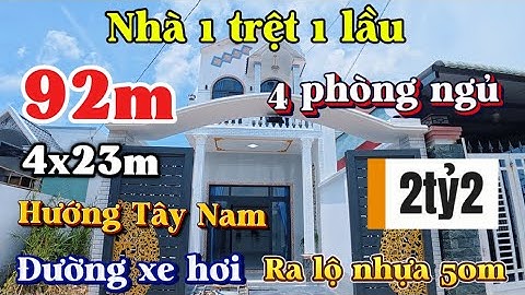 Đất Cần Giuộc Giá Rẻ| Nhà 1 trệt 1 lầu đường xe hơi 4 phòng ngủ ra lộ nhựa 50m vào ở ngay.