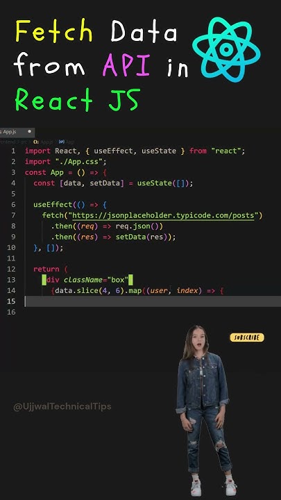 Fetch Data from API in React JS || #viralvideo #trending #shortvideo # ...