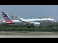 San Juan Airport: United Star Alliance B777 & American Airlines B787 Dreamliner