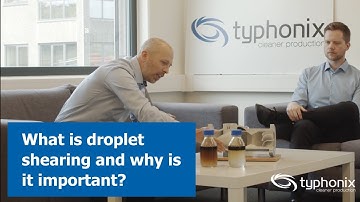 What is droplet shearing and why is it important?