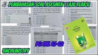 Pembahasan Soal Asesmen 1 Laju Reaksi - Pilihan Berganda