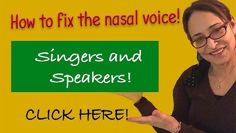 Nasal Singing?  Easy Fix! Learn how to find and correct too much nasality and raise the soft palate.