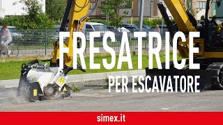 Fresatrice per escavatore Simex PHD 450 - Asportazione asfalto