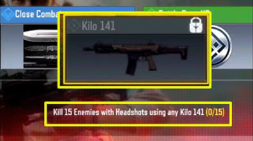 Kill 15 enemies with headshots using any kilo 141 | how to unlock kilo 141