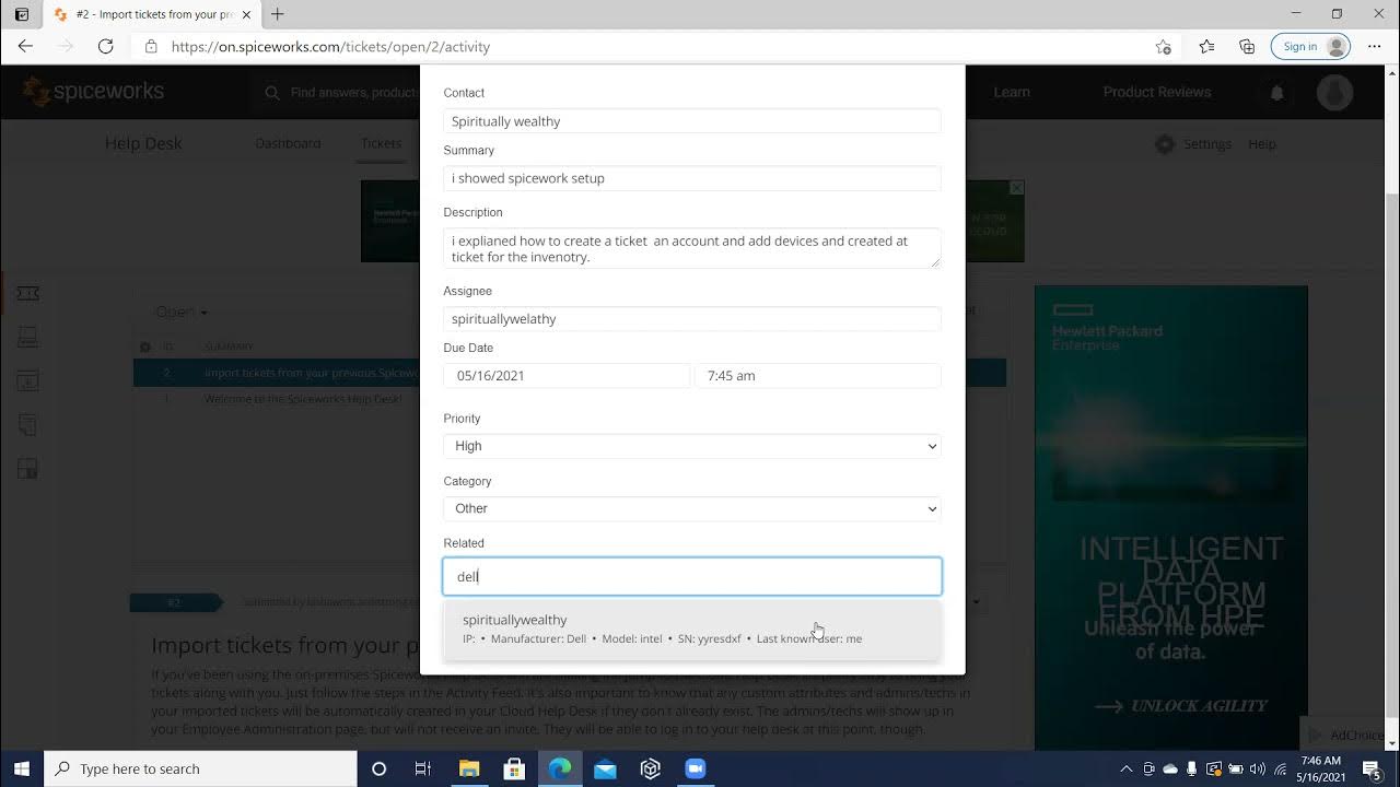 how to setup and use spiceworks YouTube