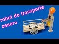 Cómo hacer robot de transporte con motor DC robot casero