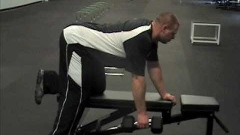 Dumbbell One Arm Row - 3 Point Stance