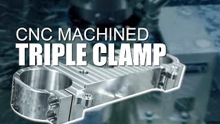 Motorcycle Triple Clamp Machined on 4th Axis!